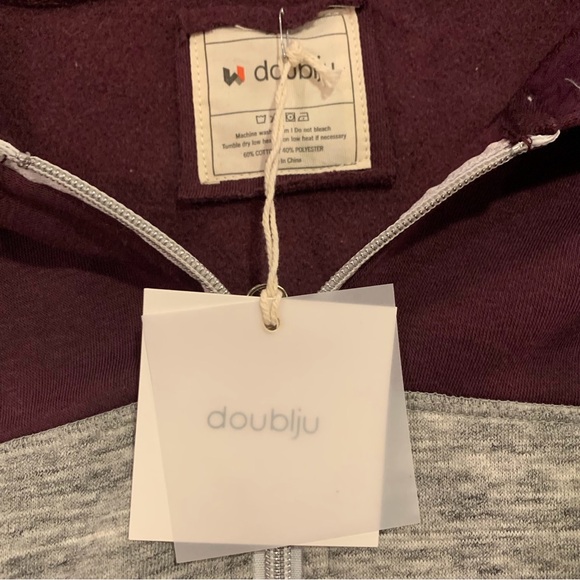 NWT Doublju Zippered Sweatshirt - 2XL. - Picture 3 of 4